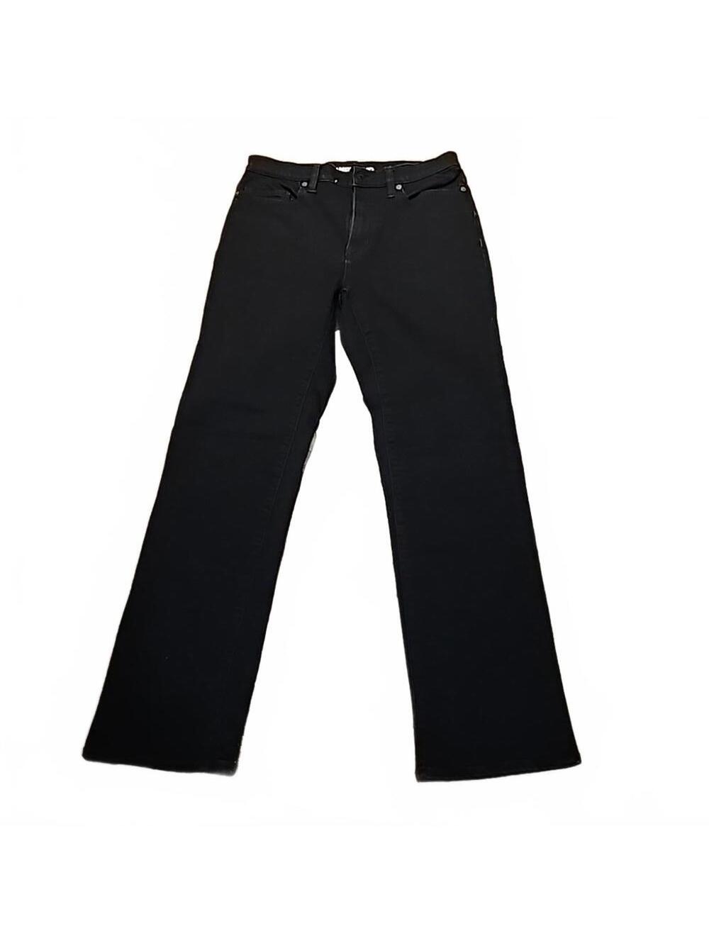 Lands' End black straight leg jeans size 6